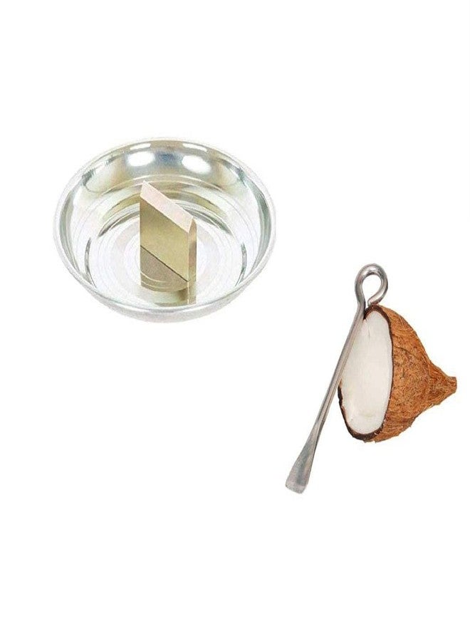 ImegaZ Stainless Steel Heavy Duty Coconut Breaker Plate for Easy to Break Coconut and Cococnut Opener Set of 2 - Image 5